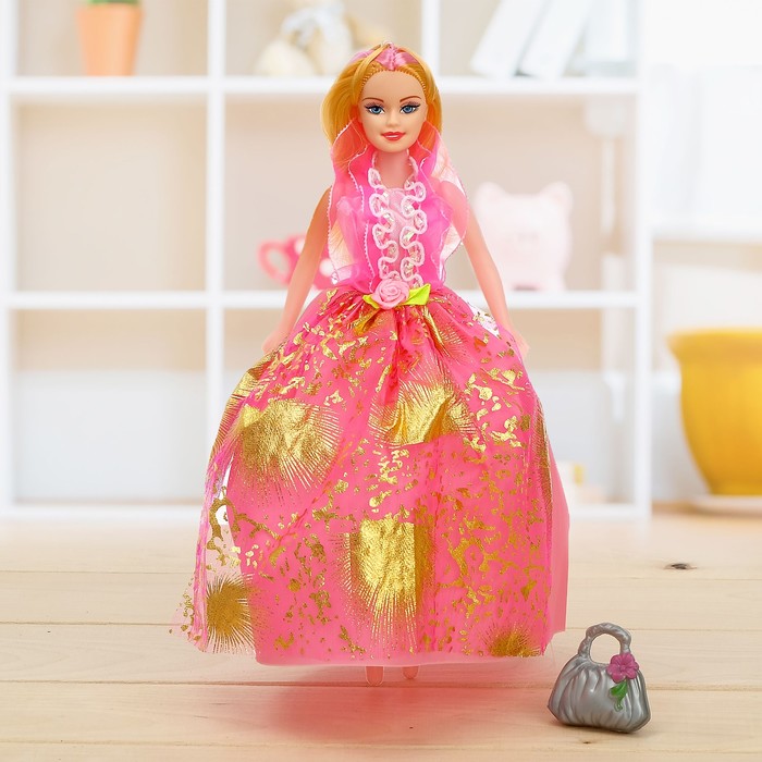 Кукла-модель «Милена» в пышном платье с аксессуарами, МИКС - фото 1886303032