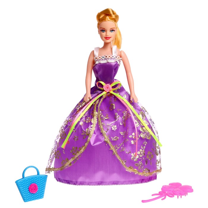 Кукла-модель «Яна» в платье с аксессуарами, МИКС - Фото 1