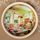 Тарелка декоративная «Цветочная комната», с рисунком на холсте, настенная, D = 16 см - Фото 2