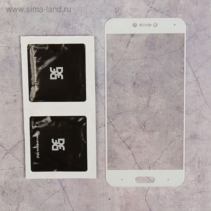Стекло закаленное с цветной рамкой fullscreen для Xiaomi Mi 5c DF xiColor-11 (white) - Фото 1