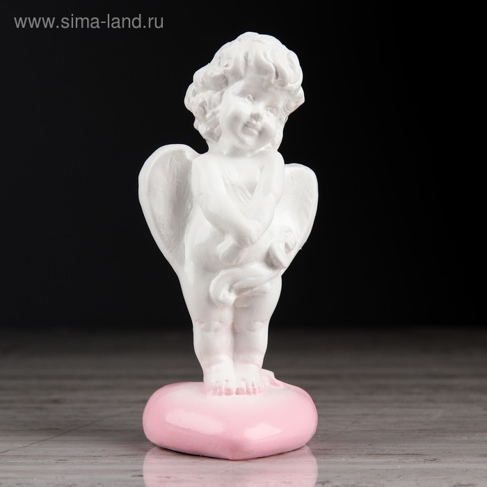 Статуэтка "Амур", с розовой отделкой, 13 см - Фото 1