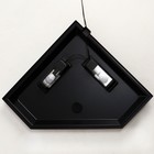 Аквариум «Дельта» угловой с крышкой, 100 л, 55×55×39,5/45.5 см, чёрный - Фото 3