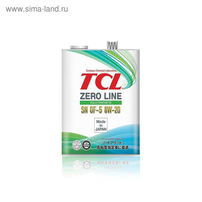 Моторное масло TCL Zero Line Fully Synth, Fuel Economy, SN/GF-5, 0W-20, 1л - Фото 1
