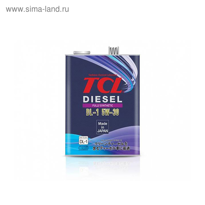 Масло моторное TCL Diesel, Fully Synth, DL-1, 5W30, 4 л - Фото 1