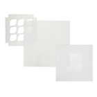 Коробка на 9 капкейков с окном, белая, 25 х 25 х 10 см - Фото 3