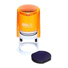 Оснастка для круглой печати автоматическая COLOP Printer R40, диаметр 41.5 мм, с крышкой, корпус оранжевый неон - Фото 3
