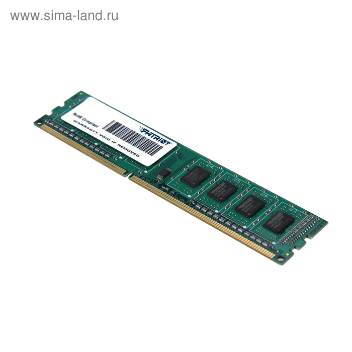 Память DDR3 4Gb 1333MHz Patriot PSD34G13332 RTL PC3-10600 CL9 DIMM 240-pin 1.5В - Фото 1