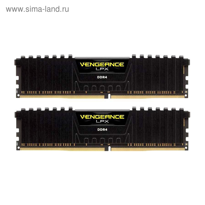 Память DDR4 2x8Gb 2666MHz Corsair CMK16GX4M2D2666C16 RTL PC4-21300 CL16 DIMM 288-pin 1.2В - Фото 1