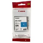 Картридж струйный Canon PFI-102C голубой для Canon iPF510/605/610/650/655/750/760/765 - фото 51493652