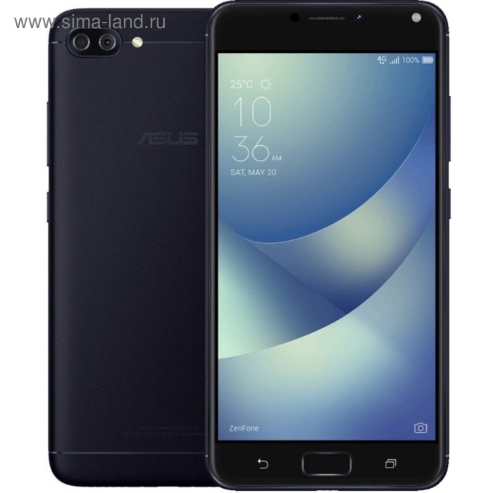 Смартфон Asus ZenFone Max ZF4 ZC554KL 16Gb черный 4G 2Sim 5.5" 7.0 13Mpix FM microSD   2935651 - Фото 1