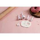 Плунжеры кондитерские Доляна «Ромашка», набор 4 шт.: d=3.3/2.4/2.1/2 см, пластик, белые - Фото 5