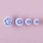 Плунжеры кондитерские Доляна «Ромашка», набор 4 шт.: d=3.3/2.4/2.1/2 см, пластик, белые - Фото 4