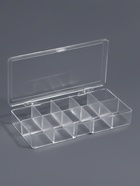 Органайзер для хранения мелочей, 10 ячеек, 17×9.5×3 см, прозрачный - Фото 2