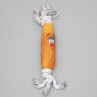 Игрушка на канате "Кукуруза" для собак, 30 см (кукуруза 14 см) - фото 8384859