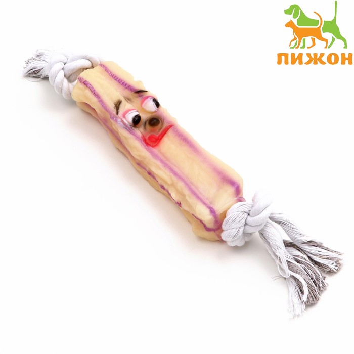 Игрушка на канате "Грустная палка" для собак, 30 см (игрушка 15,5 см)