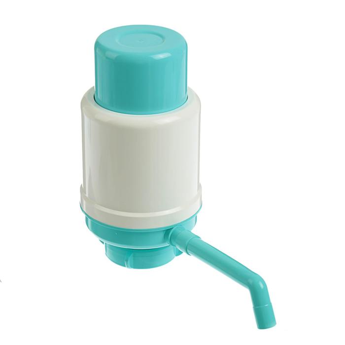 Помпа для воды «Дельфин» Эко, механическая, под бутыль от 11 до 19 л, бирюзовая - Фото 1