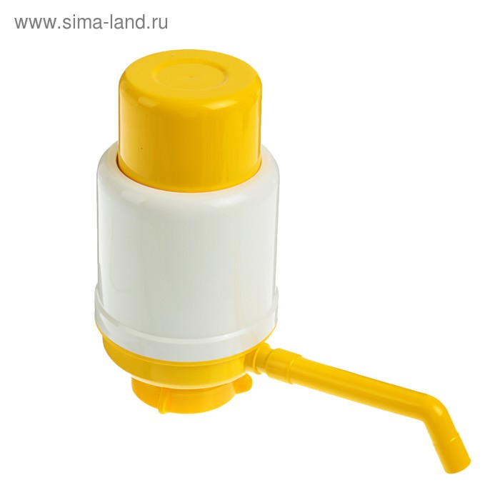 Помпа для воды "Дельфин" Эко, механическая, под бутыль от 11 до 19 л, желтая - Фото 1