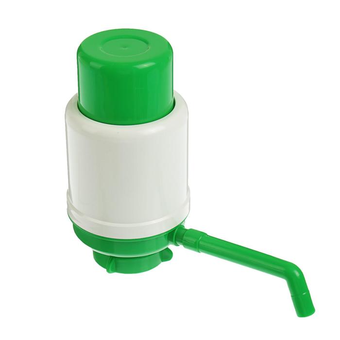Помпа для воды "Дельфин" Эко, механическая, под бутыль от 11 до 19 л, зеленая - Фото 1
