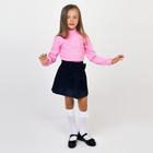 Школьная юбка для девочки, рост 128-134 см, цвет синий - Фото 3