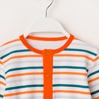 Джемпер для мальчика, рост 98 (28) см, цвет белый/оранжевый И-025 (1 - Фото 2
