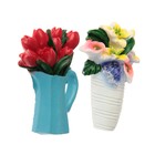 Магнит полистоун "Цветы в вазе" МИКС 7х5,3 см - Фото 2