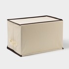 Короб стеллажный для хранения с крышкой «Эйфелева башня», 38×25×24 см - Фото 5