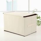 Короб стеллажный для хранения с крышкой «Единорог», 39×25×25 см - Фото 3