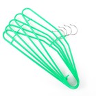 Плечики для одежды Доляна, размер 44-46, антискользящее покрытие, цвет зелёный - Фото 3