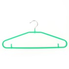 Плечики для одежды Доляна, размер 44-46, антискользящее покрытие, цвет зелёный - Фото 1