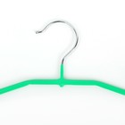 Плечики для одежды Доляна, размер 44-46, антискользящее покрытие, цвет зелёный - Фото 2