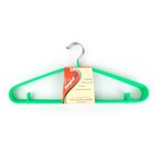 Плечики для одежды Доляна, размер 44-46, антискользящее покрытие, цвет зелёный - Фото 4