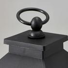 Ночник "Фонарь. Клетка" чёрная от батареек 3ААА 30х14х14 см RISALUX - фото 31530885