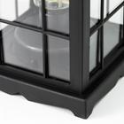 Ночник "Фонарь. Клетка" чёрная от батареек 3ААА 30х14х14 см RISALUX - фото 31530886