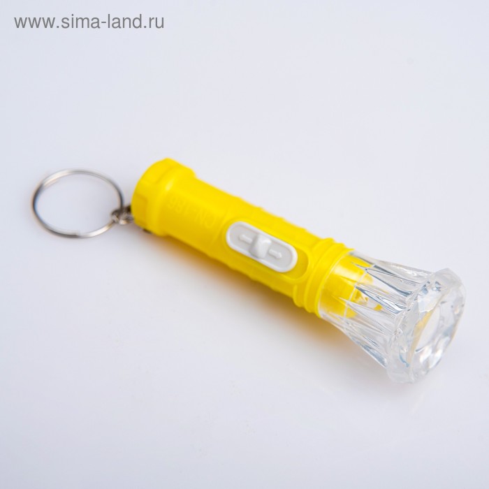 Фонарь-брелок, 1 LED, рассеиватель цветок, 2.2 х 6.5 см, микс - Фото 1