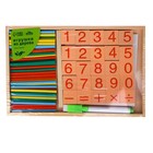 Набор для изучения счёта, палочки, плашки, досочка и маркер в наборе - Фото 1
