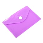 Папка-конверт на кнопке, А7, 180 мкм, Calligrata рифлёная, флуоресцентная, МИКС - Фото 4