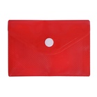 Папка-конверт на кнопке, А7, 180 мкм, Calligrata рифлёная, флуоресцентная, МИКС - Фото 11