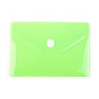 Папка-конверт на кнопке, А7, 180 мкм, Calligrata рифлёная, флуоресцентная, МИКС - Фото 5