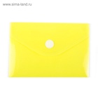 Папка-конверт на кнопке, А7, 180 мкм, Calligrata рифлёная, флуоресцентная, МИКС - Фото 5