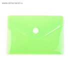 Папка-конверт на кнопке, А7, 180 мкм, Calligrata рифлёная, флуоресцентная, МИКС - Фото 3