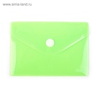 Папка-конверт на кнопке, А7, 180 мкм, Calligrata рифлёная, флуоресцентная, МИКС - Фото 3