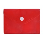 Папка-конверт на кнопке, А7, 180 мкм, Calligrata рифлёная, флуоресцентная, МИКС - Фото 10