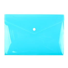 Папка-конверт на кнопке, А5, 180 мкм, Calligrata рифлёная, флуоресцентная, МИКС