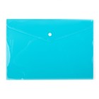 Папка-конверт на кнопке, А4, 180 мкм, Calligrata рифлёная, флуоресцентная, МИКС - Фото 2