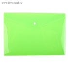 Папка-конверт на кнопке, А4, 180 мкм, Calligrata рифлёная, флуоресцентная, МИКС - Фото 7