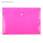 Папка-конверт на кнопке, А4, 180 мкм, Calligrata рифлёная, флуоресцентная, МИКС - Фото 8