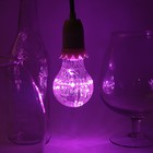 Лампа светодиодная декоративная "Груша", A60, 3 Вт, Е27, 105х60, розовый - Фото 3