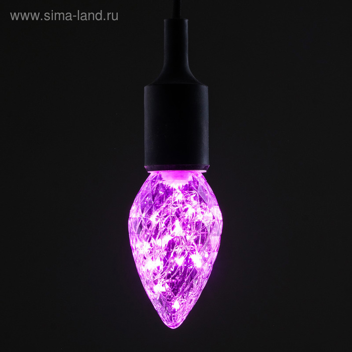 Лампа светодиодная декоративная "Шишка", G85, 3 Вт, E27, 130х85, розовый - Фото 1