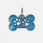 Адресник под гравировку «Косточка с лапками», 3×1.5 см, фасовка по 6 шт., микс цветов - Фото 4