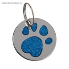 Адресник под гравировку "Блестящая лапка", 2,2 см, фасовка по 6 шт, микс цветов - Фото 8